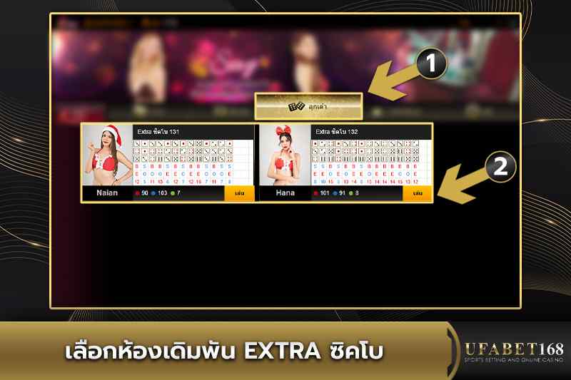 เลือกห้องเดิมพัน Extra ซิคโบ